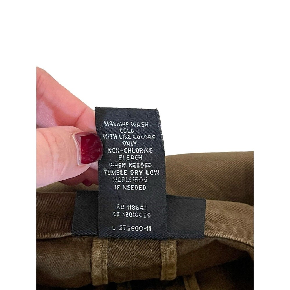 Lane Bryant Women 14/16 Military Safari Jacket Brown Zip Up Roll Tab Sleeves - Picture 4 of 9